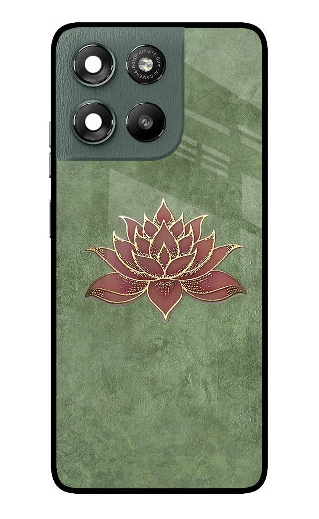 Lotus Grace Moto G67 Power 5G Metal Case Back Cover by Casekaro