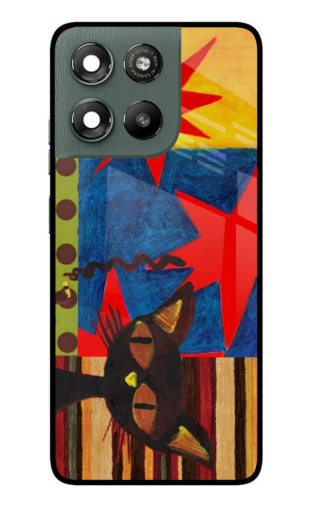 Pop Cat Moto G67 Power 5G Metal Case Back Cover by Casekaro