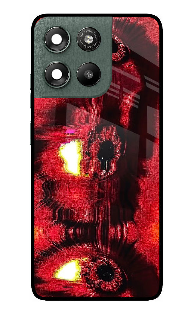 Fire Eye Moto G67 Power 5G Metal Case Back Cover by Casekaro