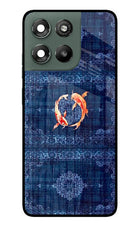 Koi Blue Moto G67 Power 5G Metal Case Back Cover by Casekaro