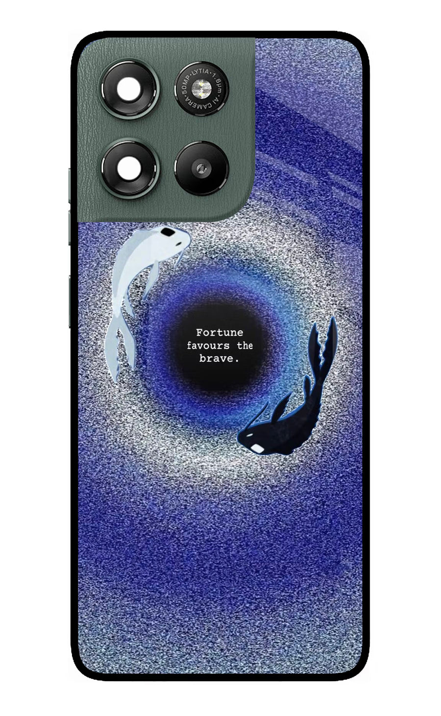 Dark Koi Moto G67 Power 5G Back Cover, Metal case