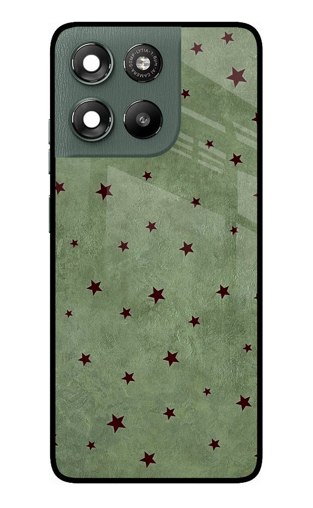 Green Stars Moto G67 Power 5G Metal Case Back Cover by Casekaro