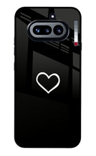 Heart Nothing Phone 4a Metal Case Back Cover by Casekaro