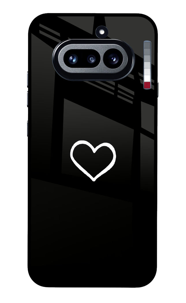 Heart Nothing Phone 4a Metal Case Back Cover by Casekaro