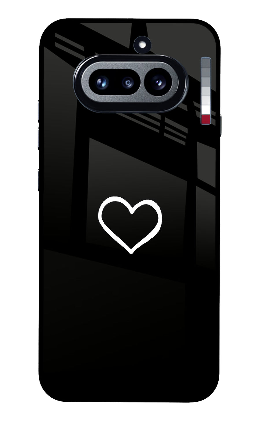Heart Nothing Phone 4a Back Cover, Metal case