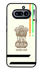 Satyamev Jayate Brown Logo Nothing Phone 4a Metal Case Back Cover by Casekaro