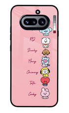 BTS names Nothing Phone 4a Metal Case Back Cover by Casekaro