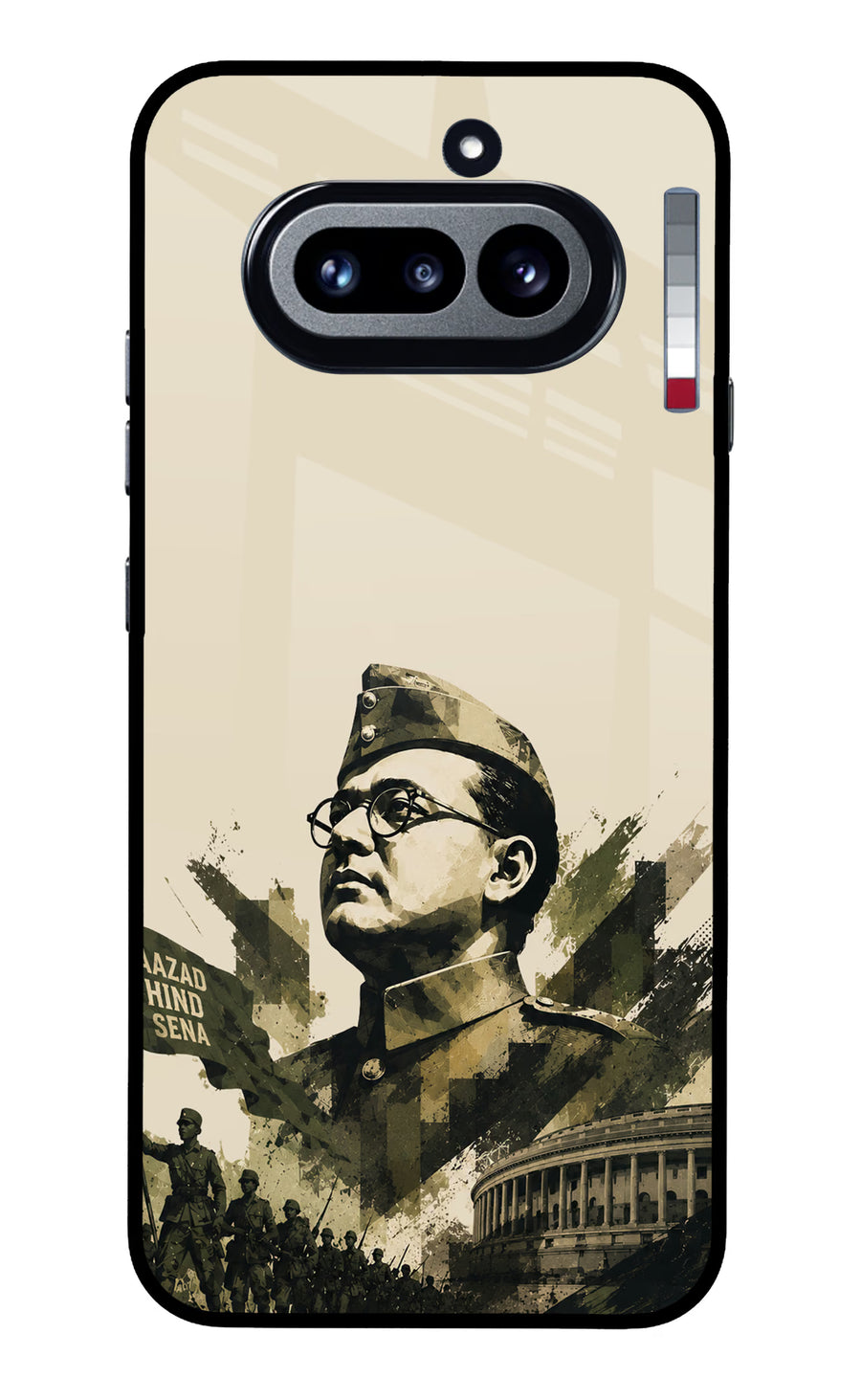 Netaji Rising Nothing Phone 4a Back Cover, Metal case