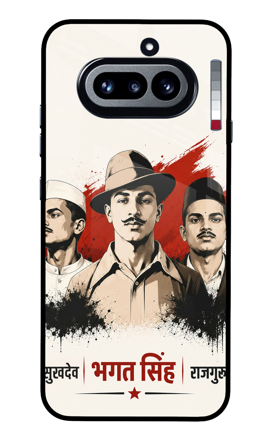 Bhagat Singh Trio Nothing Phone 4a Back Cover, Metal case