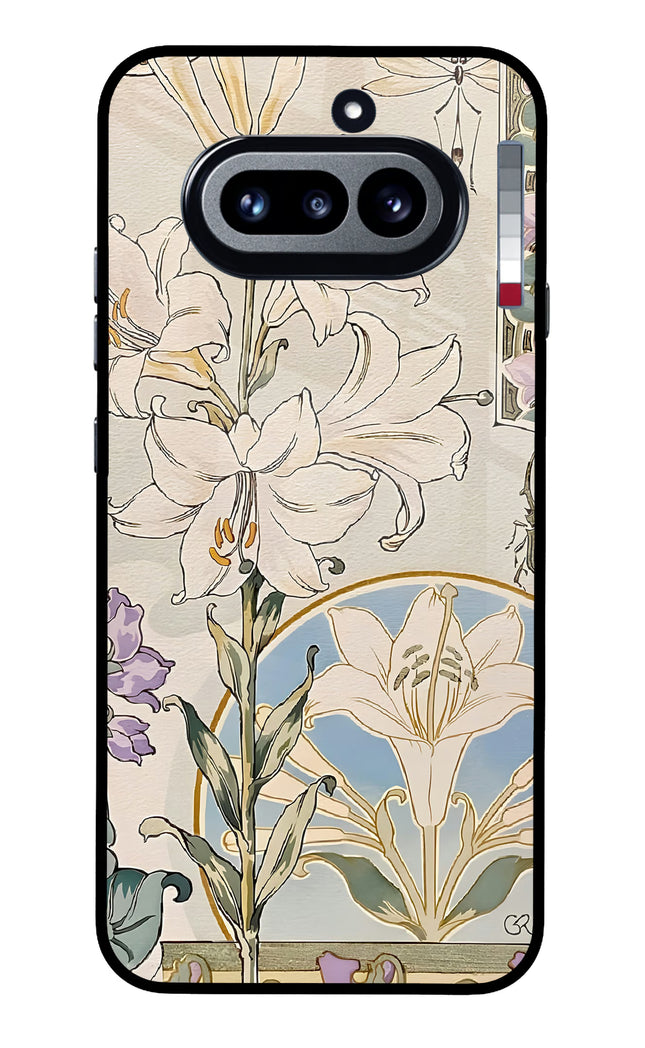 White Lily Nothing Phone 4a Metal Case Back Cover by Casekaro