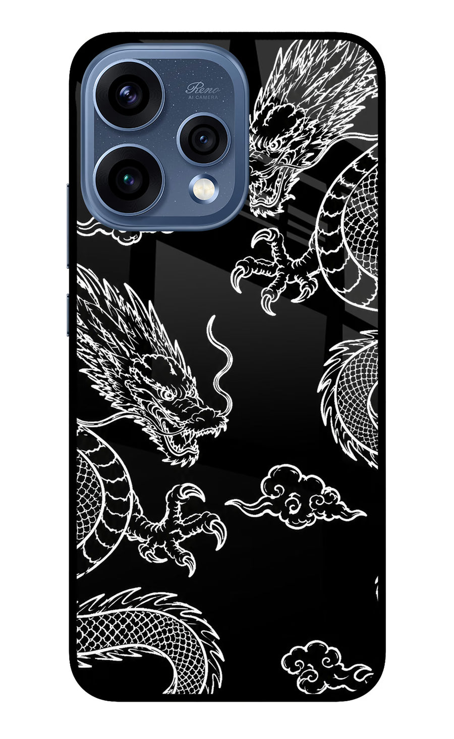 Twin Dragons Oppo Reno15 5G Back Cover, Metal case