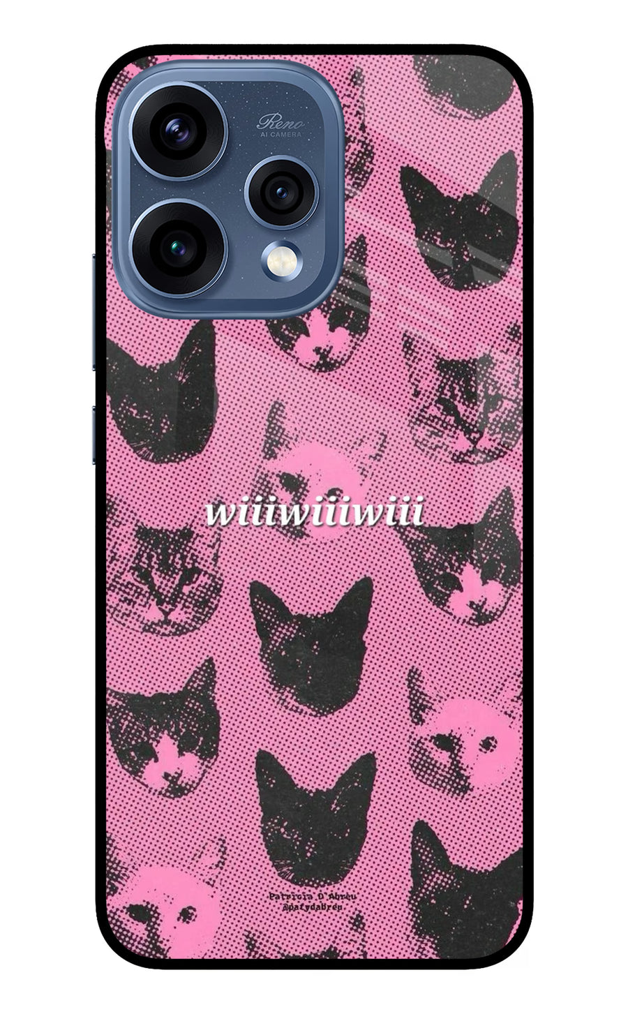 Pink Cats Oppo Reno15 5G Back Cover, Metal case