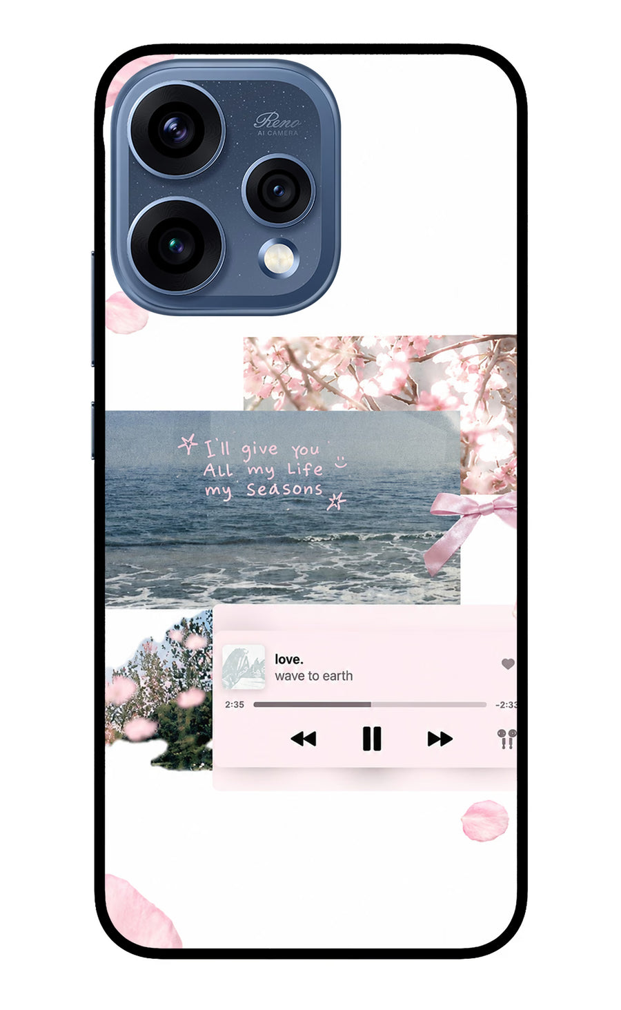 Wave to earth Oppo Reno15 5G Back Cover, Metal case