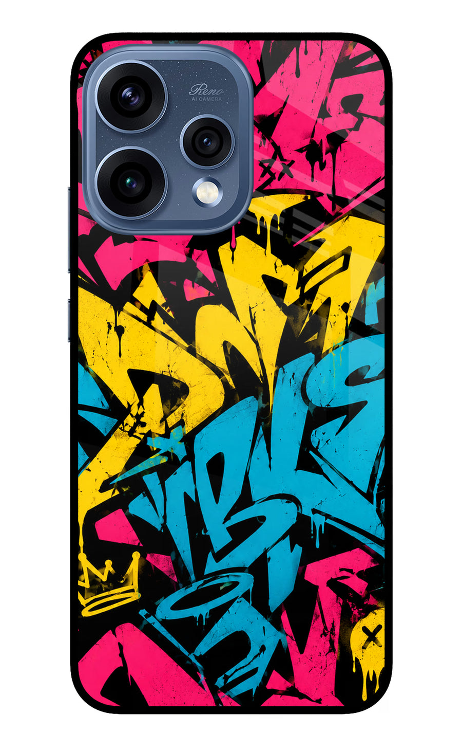 Graffiti Vibe Oppo Reno15 5G Back Cover, Metal case