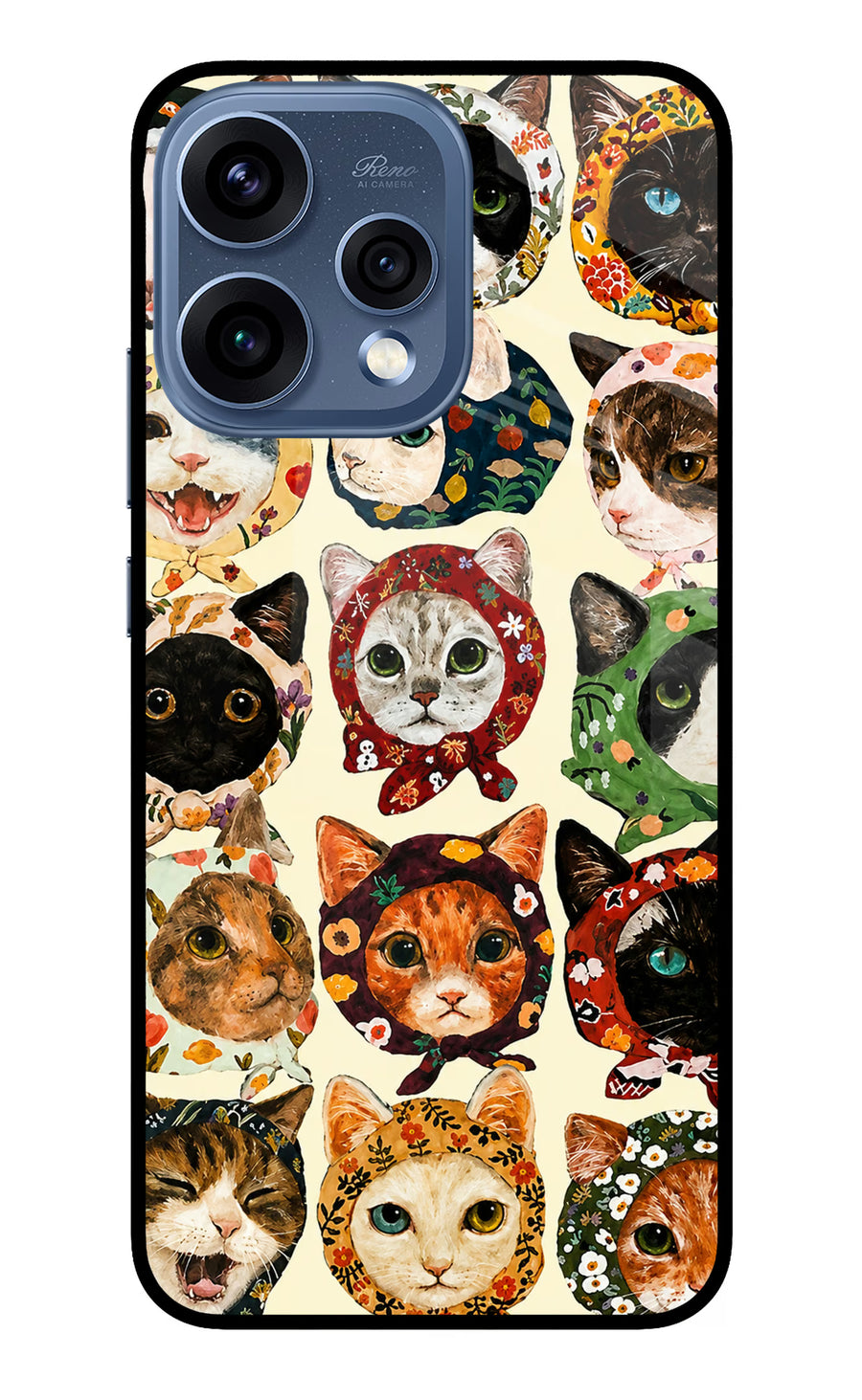 Cool Cat Oppo Reno15 5G Back Cover, Metal case
