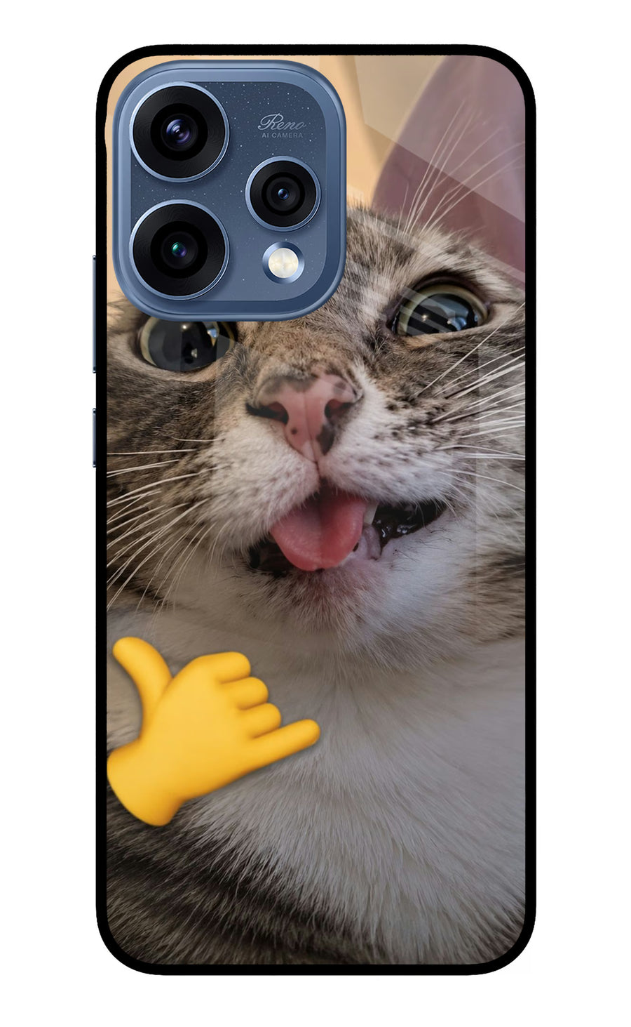 Silly Cat Call Oppo Reno15 5G Back Cover, Metal case
