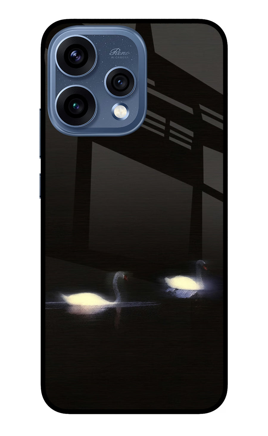 Silent Swans Oppo Reno15 5G Back Cover, Metal case