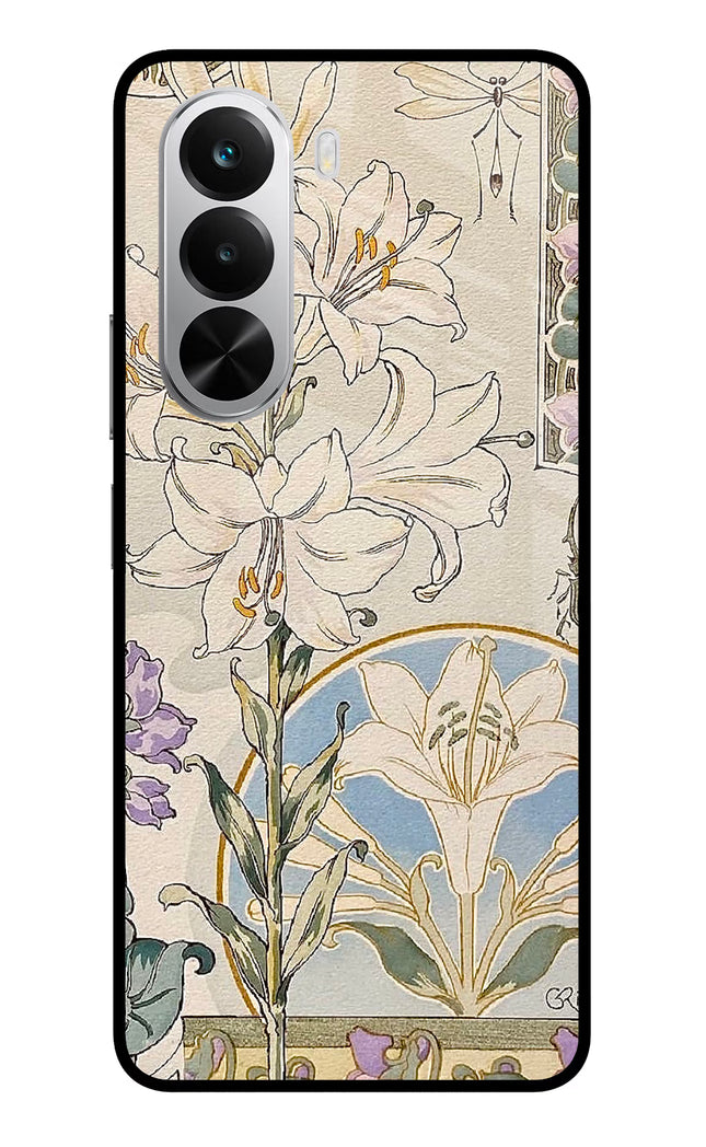 White Lily Realme P4x 5G Metal Case Back Cover by Casekaro