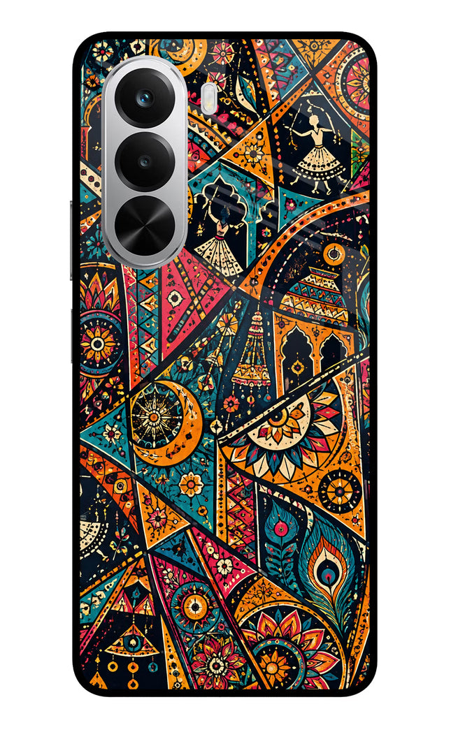Folk Print Realme P4x 5G Metal Case Back Cover by Casekaro