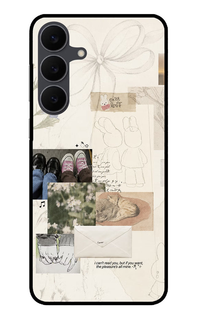 Soft Aesthetic Samsung S25 FE 5G Metal Case Back Cover by Casekaro