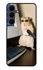 Hacker Hamster Samsung S25 FE 5G Metal Case Back Cover by Casekaro