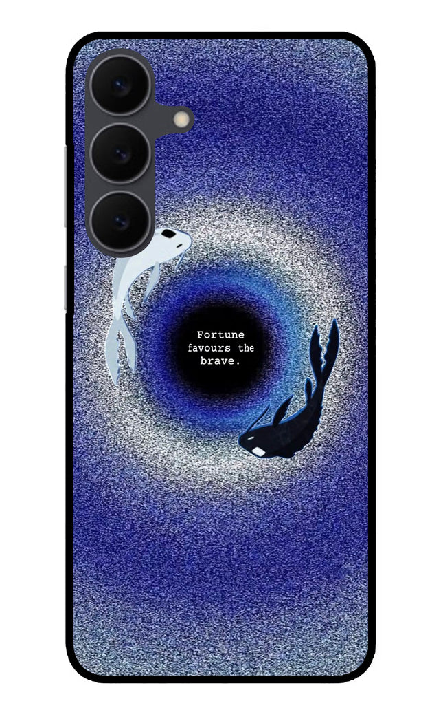 Dark Koi Samsung S25 FE 5G Metal Case Back Cover by Casekaro