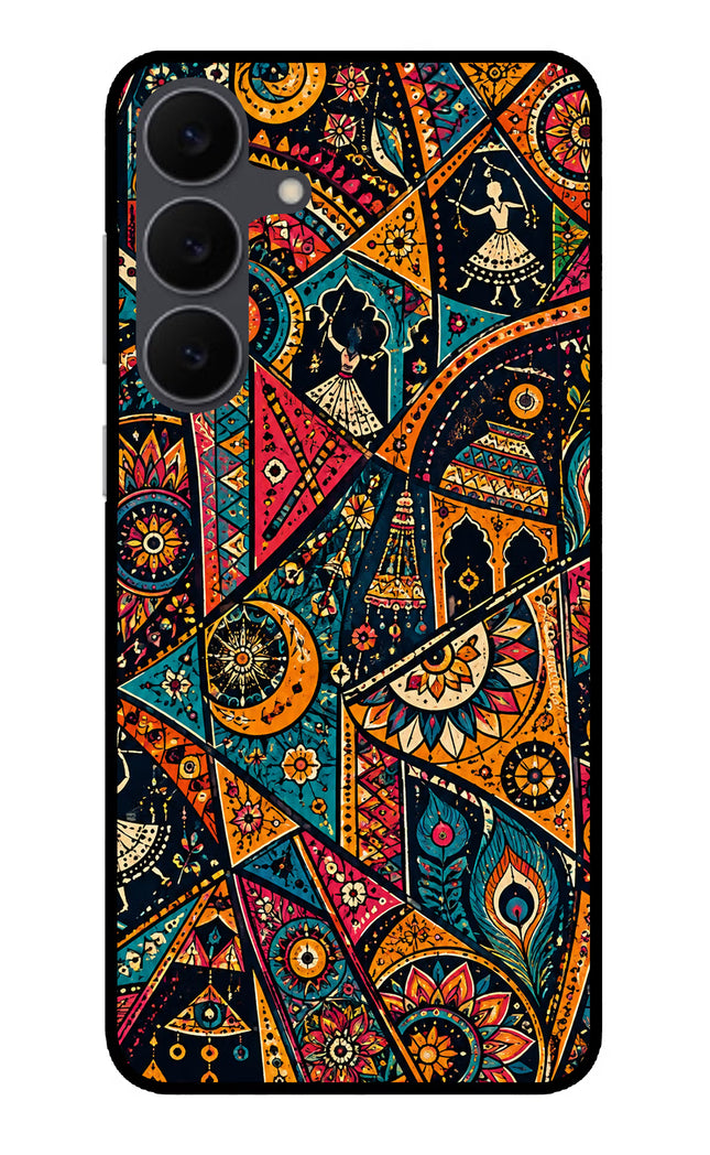 Folk Print Samsung S25 FE 5G Metal Case Back Cover by Casekaro