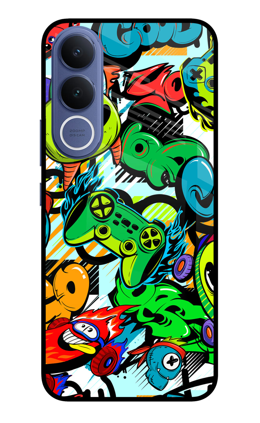 Game Doodle Vivo V70 FE 5G Back Cover, Metal case