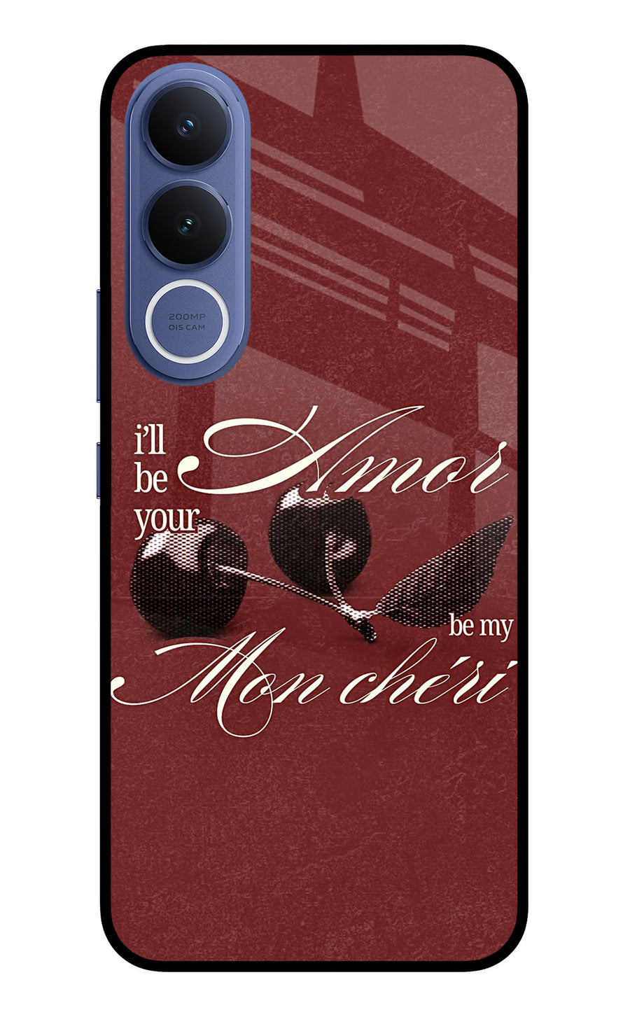 Velvet Cherry Vivo V70 FE 5G Back Cover, Metal case