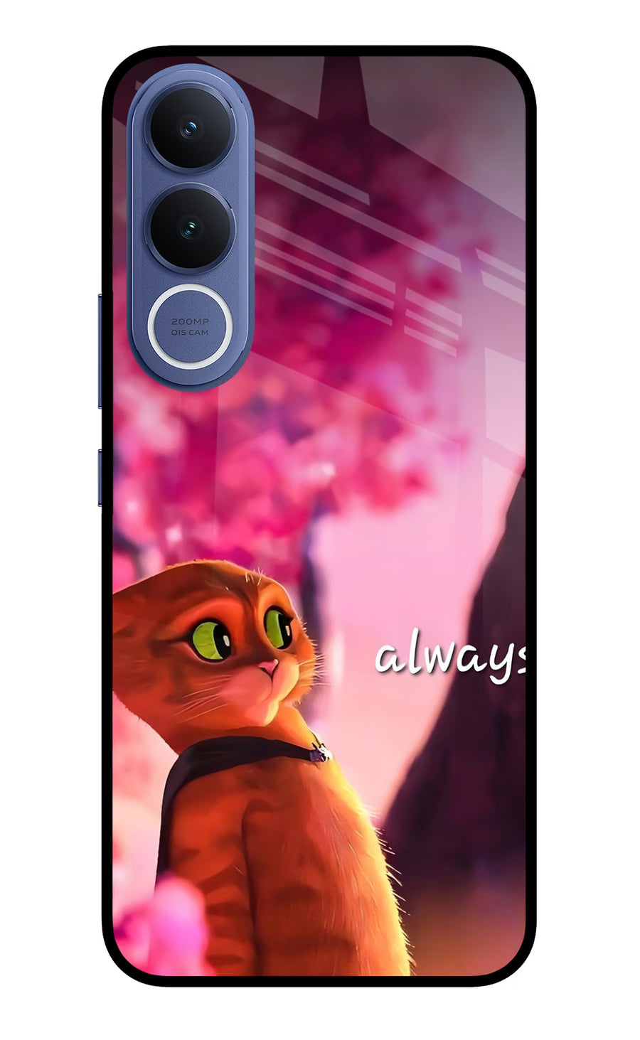 Always Cat Vivo V70 FE 5G Back Cover, Metal case