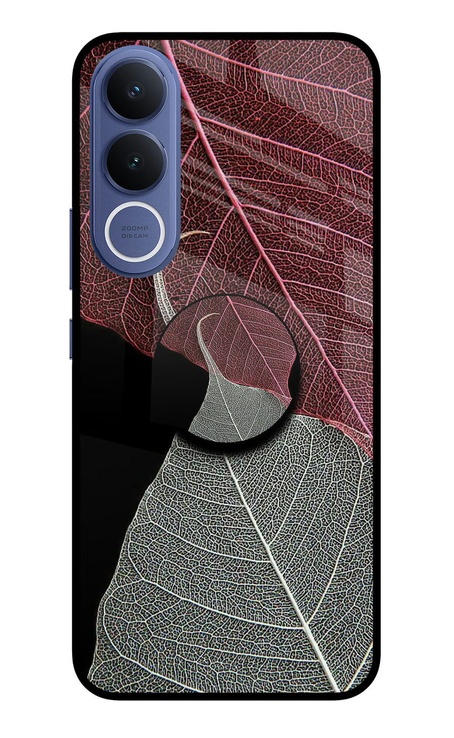 Leaf Pattern Vivo V70 FE 5G Pop Case, Metal case