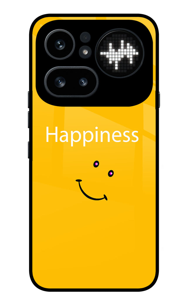 Happiness With Smiley Nothing Phone 4a Pro Metal Case Back Cover by Casekaro