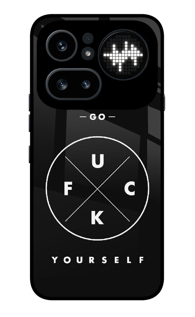 Go Fuck Yourself Nothing Phone 4a Pro Metal Case Back Cover by Casekaro