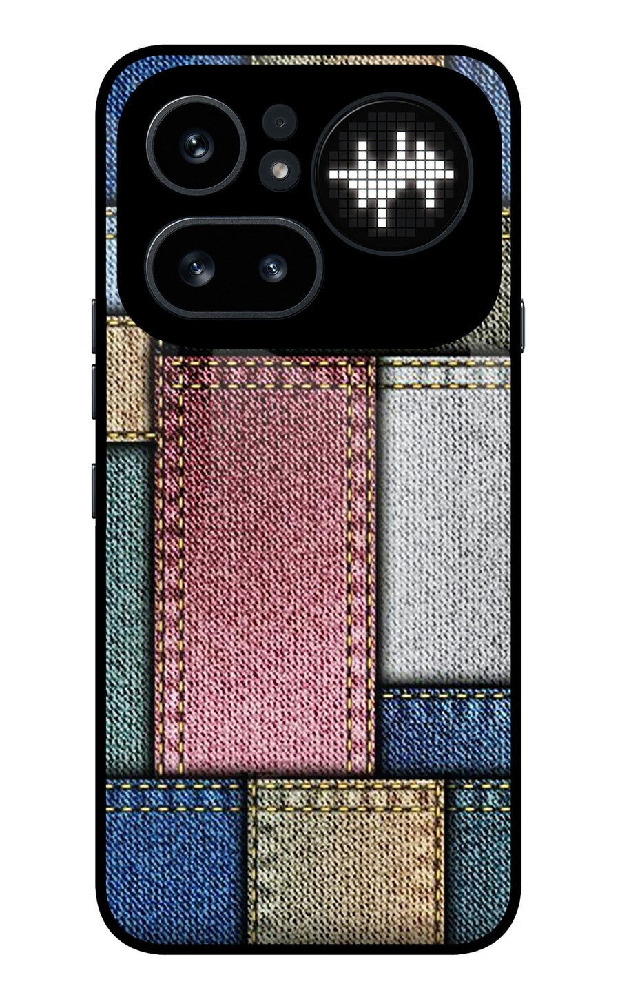 Multicolor Jeans Nothing Phone 4a Pro Back Cover, Metal case