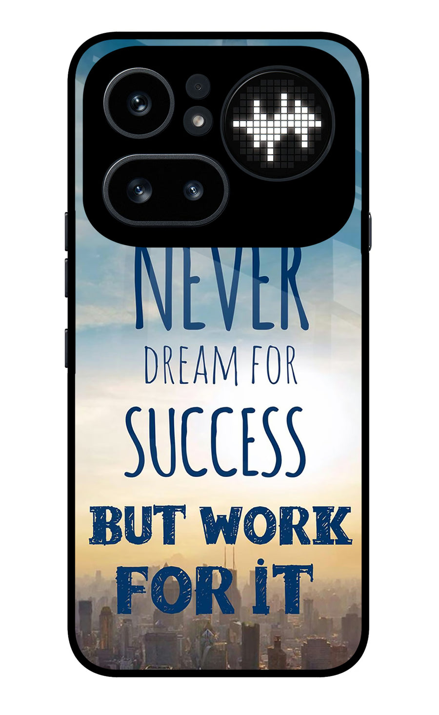 Never Dream For Success But Work For It Nothing Phone 4a Pro Back Cover, Metal case