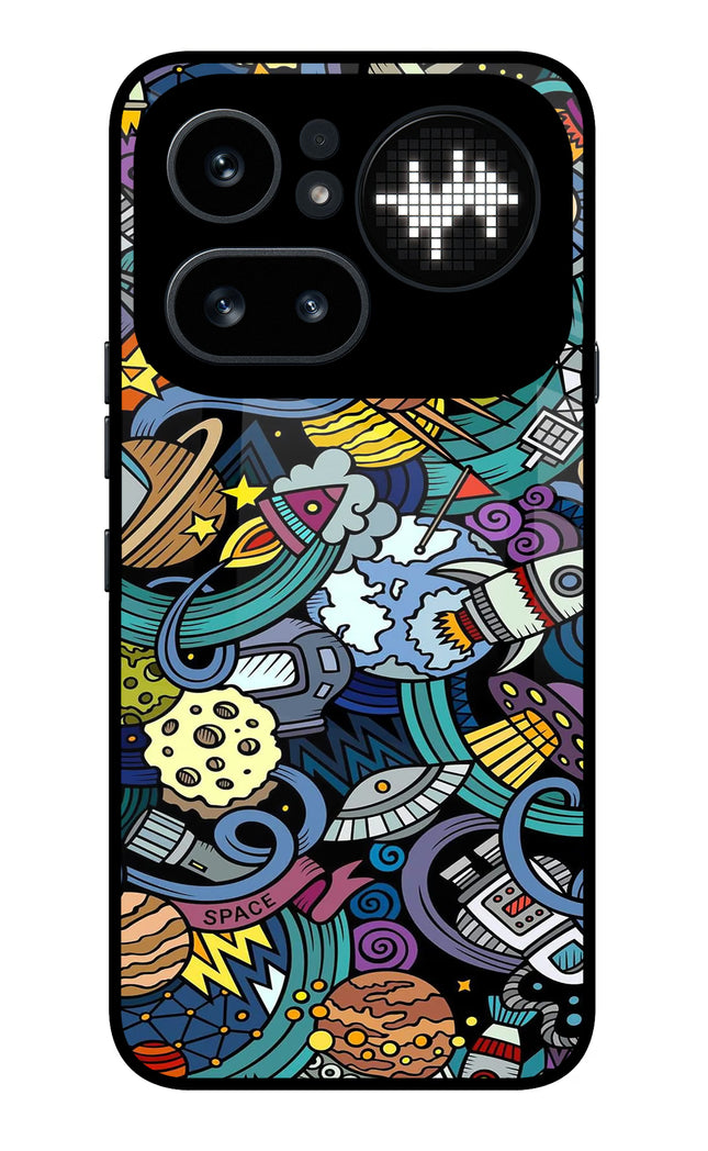 Space Abstract Nothing Phone 4a Pro Metal Case Back Cover by Casekaro