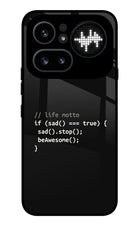 Life Motto Code Nothing Phone 4a Pro Metal Case Back Cover by Casekaro