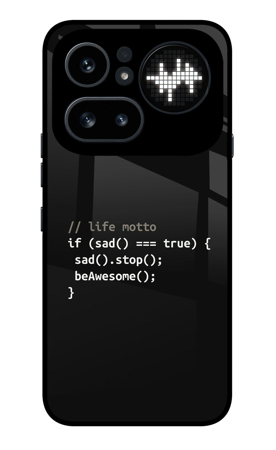 Life Motto Code Nothing Phone 4a Pro Back Cover, Metal case