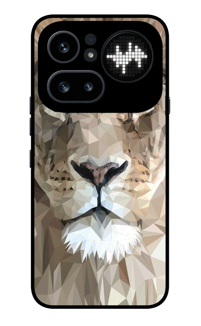 Lion Art Nothing Phone 4a Pro Metal Case Back Cover by Casekaro