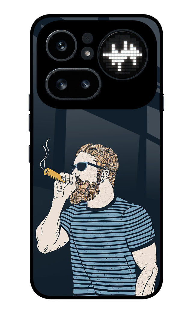 Smoking Nothing Phone 4a Pro Metal Case Back Cover by Casekaro