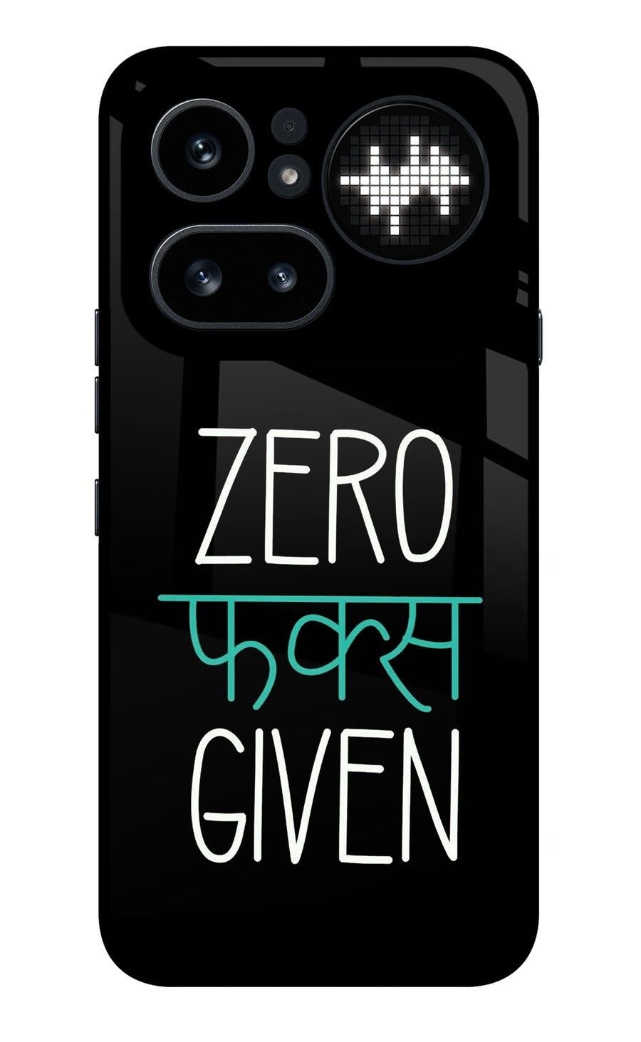 Zero Fucks Given Nothing Phone 4a Pro Back Cover, Metal case