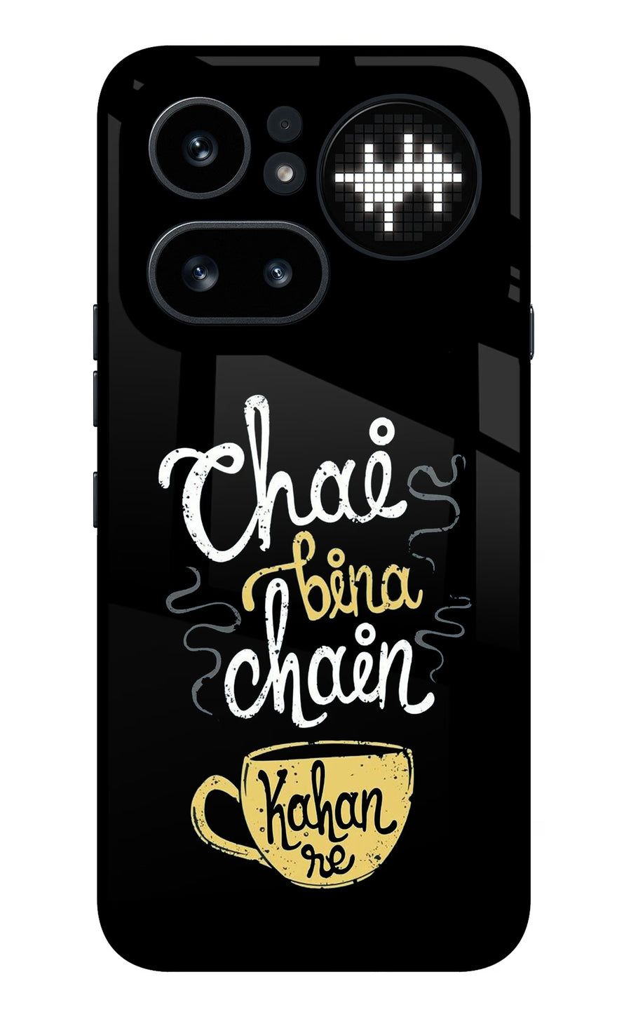 Chai Bina Chain Kaha Re Nothing Phone 4a Pro Back Cover, Metal case