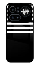 Black and White Print Nothing Phone 4a Pro Metal Case Back Cover by Casekaro