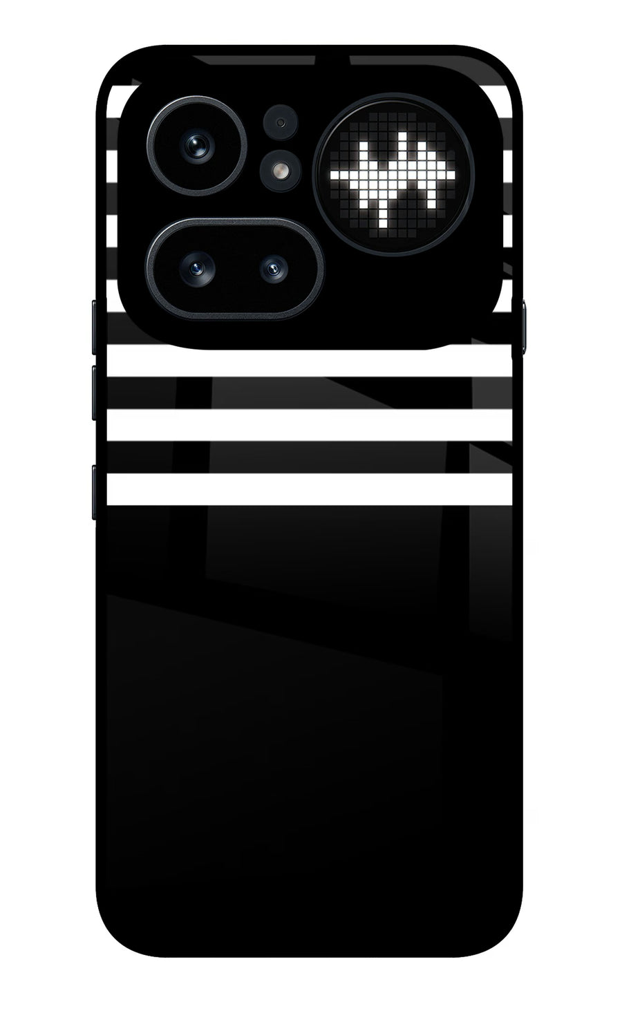 Black and White Print Nothing Phone 4a Pro Back Cover, Metal case