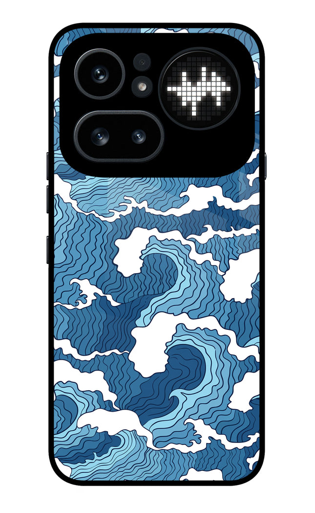 Blue Waves Nothing Phone 4a Pro Metal Case Back Cover by Casekaro