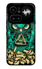 Green Owl Nothing Phone 4a Pro Metal Case Back Cover by Casekaro