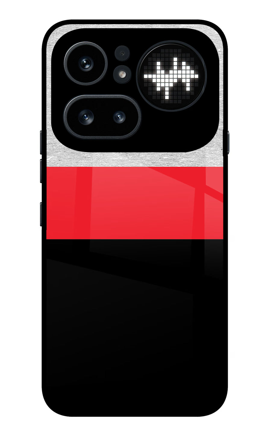 Tri Color Pattern Nothing Phone 4a Pro Back Cover, Metal case