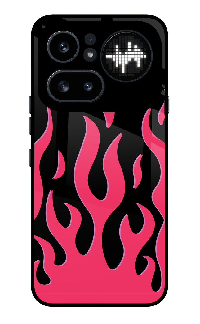 Fire Flames Nothing Phone 4a Pro Metal Case Back Cover by Casekaro