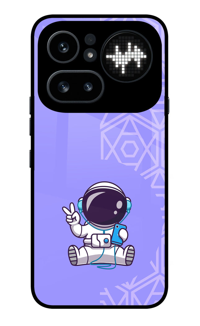 Cute Astronaut Chilling Nothing Phone 4a Pro Metal Case Back Cover by Casekaro