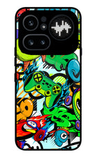 Game Doodle Nothing Phone 4a Pro Metal Case Back Cover by Casekaro
